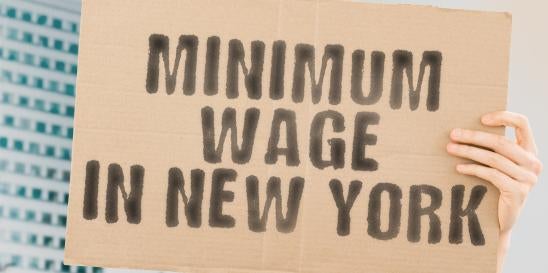 Minimum Wage Poster Updated in NY