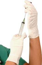 Healthcare doctor syringe injection