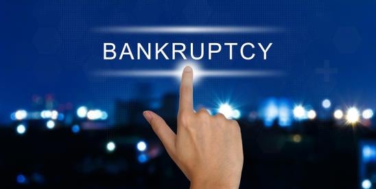 Bankruptcy on screen 