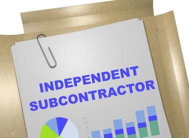contracting a subcontractor should be insured