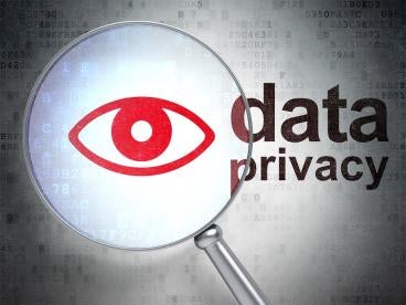 Data Privacy Graphic with Red Eye