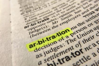 arbitration, dictionary
