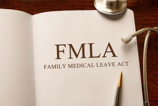 Family medical leave act booklet in the docotr's office