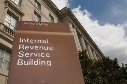 IRS building sign entrance 