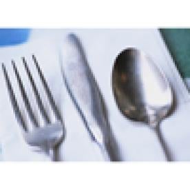 Place setting, knife fork spoon