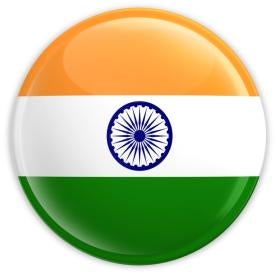 India flag button