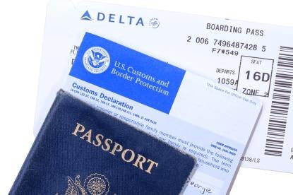 passport, plane ticket, travel