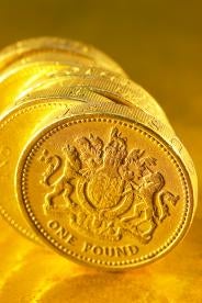 UK pension scheme pound coin