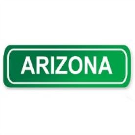 Arizona, road sign