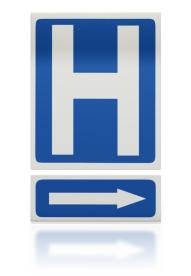 hospital sign