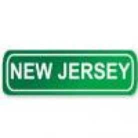 new jersey, green sign, road sign