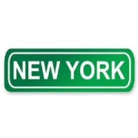 New York Road sign