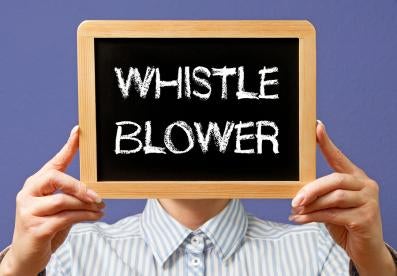 whistleblower award follows internal investigation