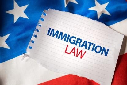 notebook paper showing immigration law in the US