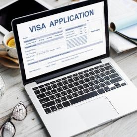 visa application laptop, visa bulletin