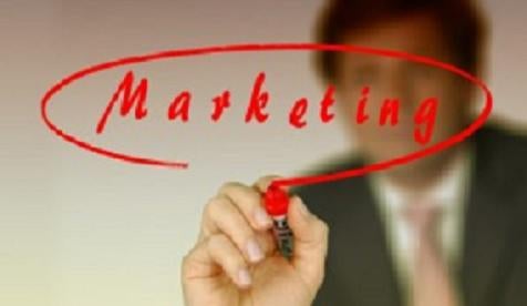 marketing in red sharpie