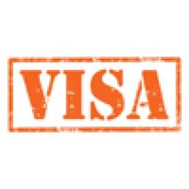 orange, stamp, visa