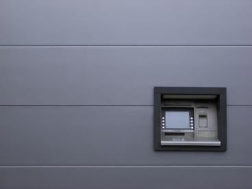 ATM machine, bank