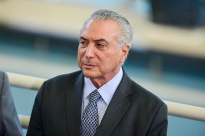 President Michel Temer, Brazil: A Step Closer to Ending Limitation on Foreign Capital Investments in Airlines