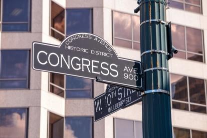 Congress, street sign