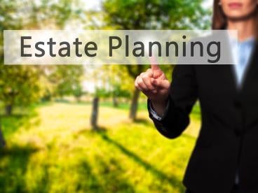 estate planning, field, trees, touchscreen