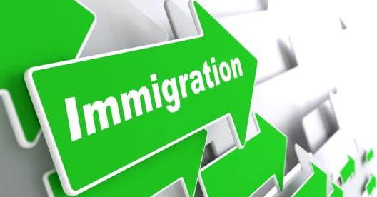immigration green arrow, uscis, in person interview
