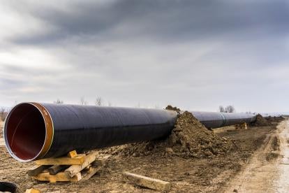 a portion of the penneast pipeline stopped from being installed in new jersey