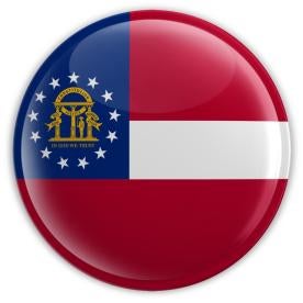 georgia state flag button