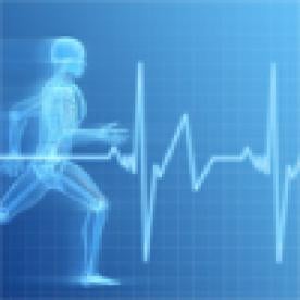 Man Running Heartrate Monitor