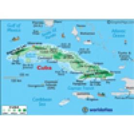 Map of Cuba 