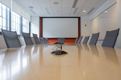 conference room in corporate office