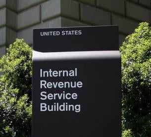 IRS Sign Washington DC
