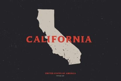 California in the black & read