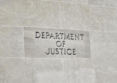 Department of Justice DOJ wins arbitration