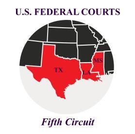 Fifth circuit on map