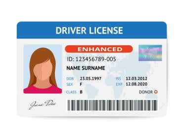 REAL ID Enhanced Drivers License 2020