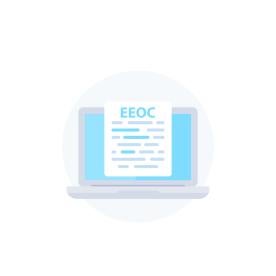 EEOC on computer; EEOC vaccine guidance, 