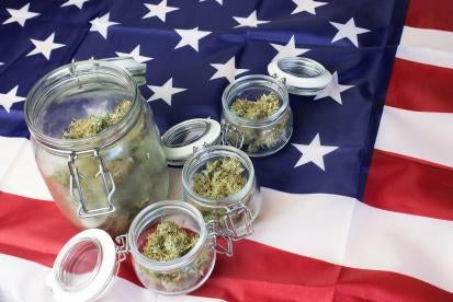 Cannabis on US flag