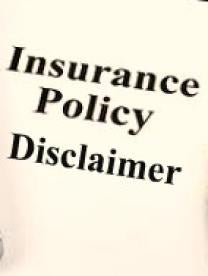 Insurance Policy Disclaimer - Ins. Coverage Law