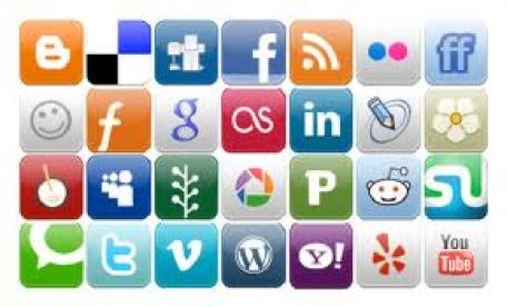 Social Media Icons Employment Law