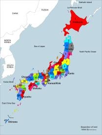 Japan, map