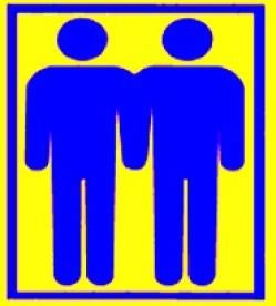 two men sign