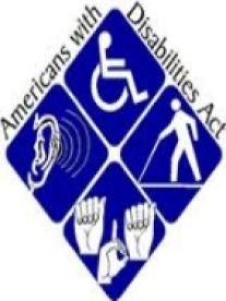 diamond, wheelchair, cane, ASL, hearing aid, ADA