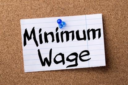 minimum wage on cork board, st louis, missouri