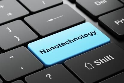 nanotechnology button on a modern keyboard