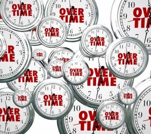 overtime on clocks, DOL, rule delay