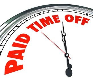 paid time off clock for tracking the time off you get from your mean old boss