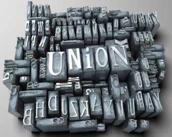 union in font letters, missouri, right to work