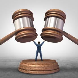 antitrust arbitration gavels and attorney