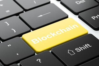 blockchain on the keyboard